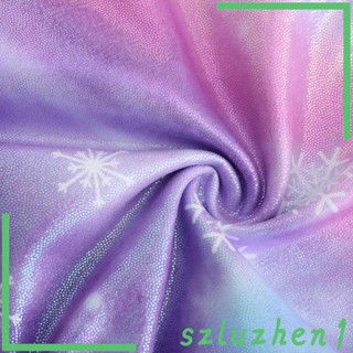 [Szluzhen1] ชุดยิมนาสติก ลายเสือดาว สีสันสดใส สําหรับเด็ก 5-14 ปี