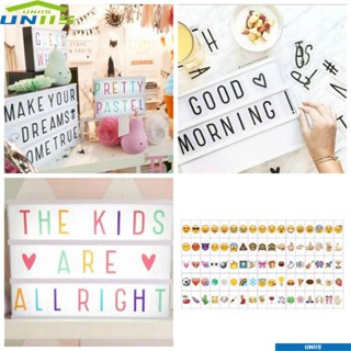 Uniis บอร์ดข้อความโคมไฟ ขนาด A4 สําหรับตกแต่งบ้าน งานแต่งงาน