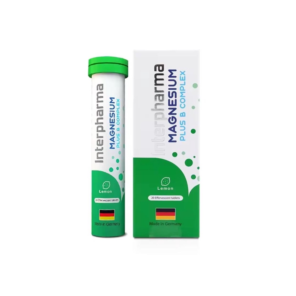 Interpharma Magnesium Plus B Complex 20เม็ด อินเตอร์ฟาร์มา แมกนีเซียม พลัส บี คอมเพล็กซ์