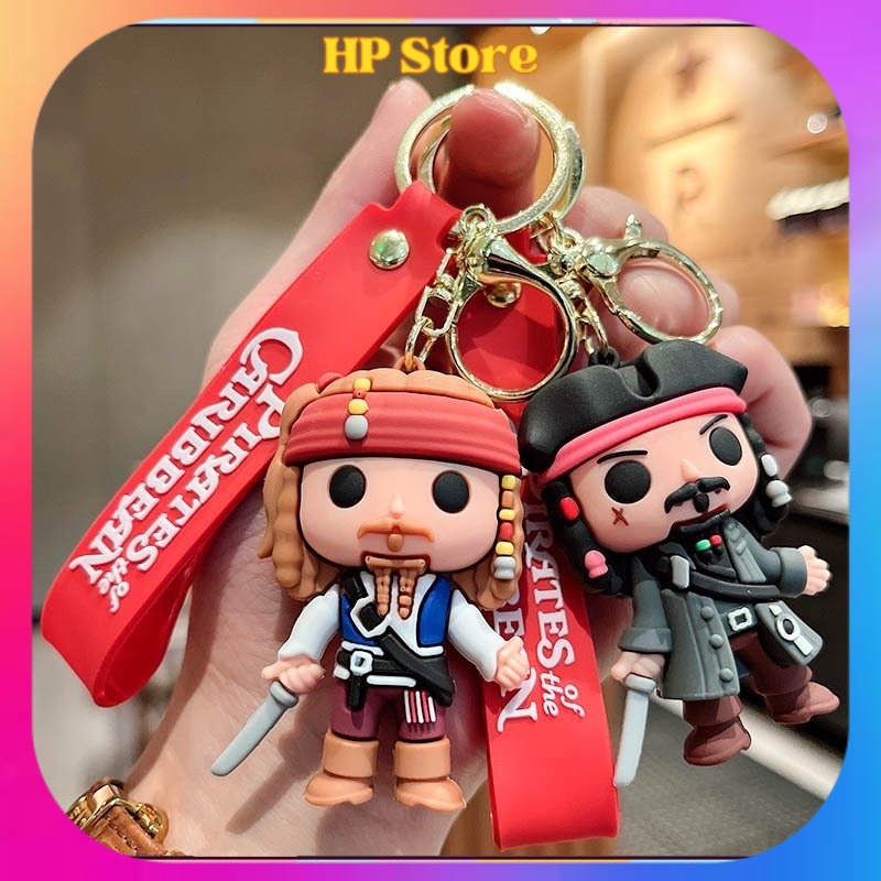 พวงกุญแจ Pirates of the Caribbean (Pirates of the Caribbean) พวงกุญแจมอเตอร์ไซค์ระดับไฮเอนด์ พวงกุญแ