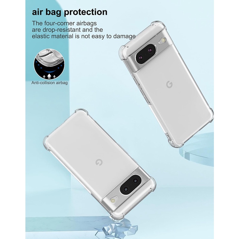 สําหรับ Google Pixel 8 / 8 Pro / 7 / 7a / 7 Pro / 6 / 6a / 6 Pro Crystal Clear Cover Anti-Scratch เคสกันกระแทก TPU ราคา ถูกที่สุด ดีลบีเคเค แกลเลอรีภาพที่ 5
