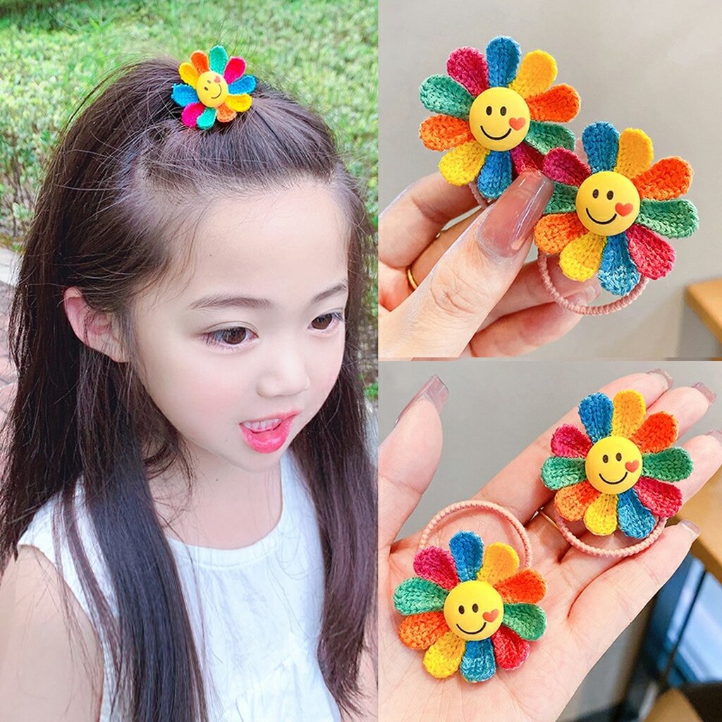บ้านพลู 🏠 ยางรัดผม กิ๊บติดผม ดอกไม้ สีสวย สดใส แฟชั่น ทานตะวัน