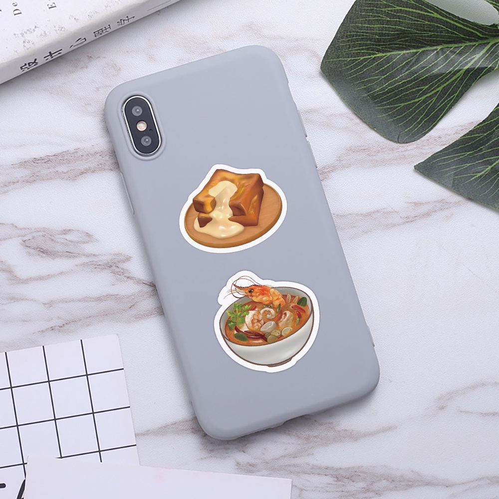 100/63ชิ้นสติกเกอร์อาหารสมจริง-เค้กและขนมกราฟฟิตี ง เอแคลส์ สําหรับหมวกกันน็อค, จักรยาน, บัญชีมือและกรณีดินสอ - รูปที่ 4