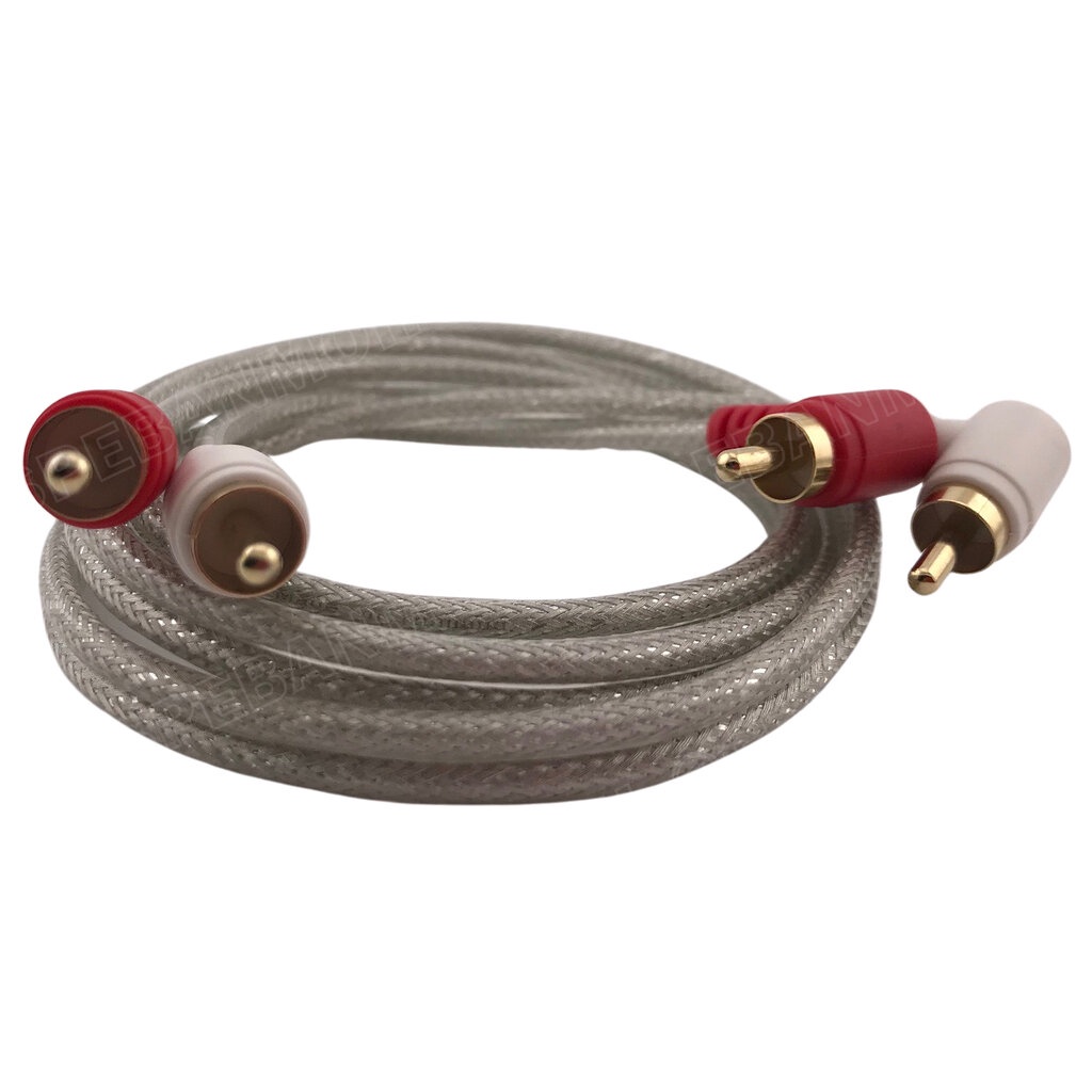 NT-1.0M RCA Cable 1M สายสัญญาณAV สายสัญญาณคู่ สัญญาณRCA 2ออก2 สายสัญญาณ NECTECH สัญญาณเครื่องเสียงรถยนต์ ทองแดงแท้ สำ...