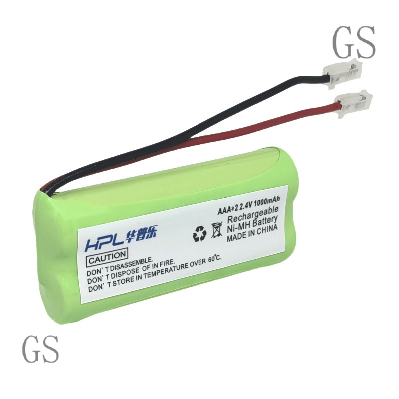 GS cordless phone battery General 7 large capacity 2.4VAAA1000mah NIMH rechargeable battery

