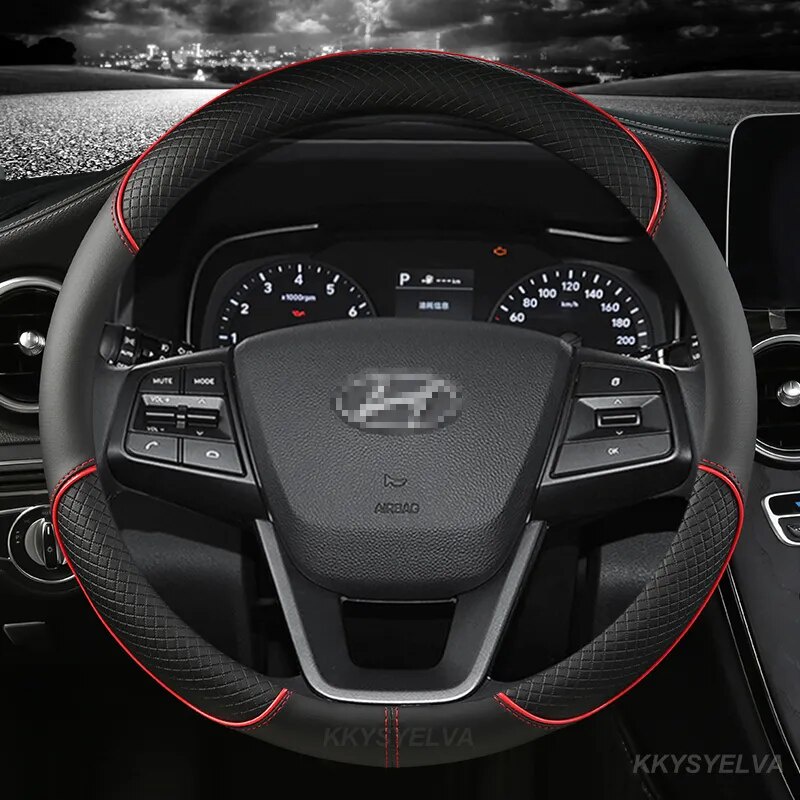 Car Steering Wheel Covers 38cm For Hyundai i30 Creta Tucson ix35 Solaris Elantra Santa Fe Kona i40 P