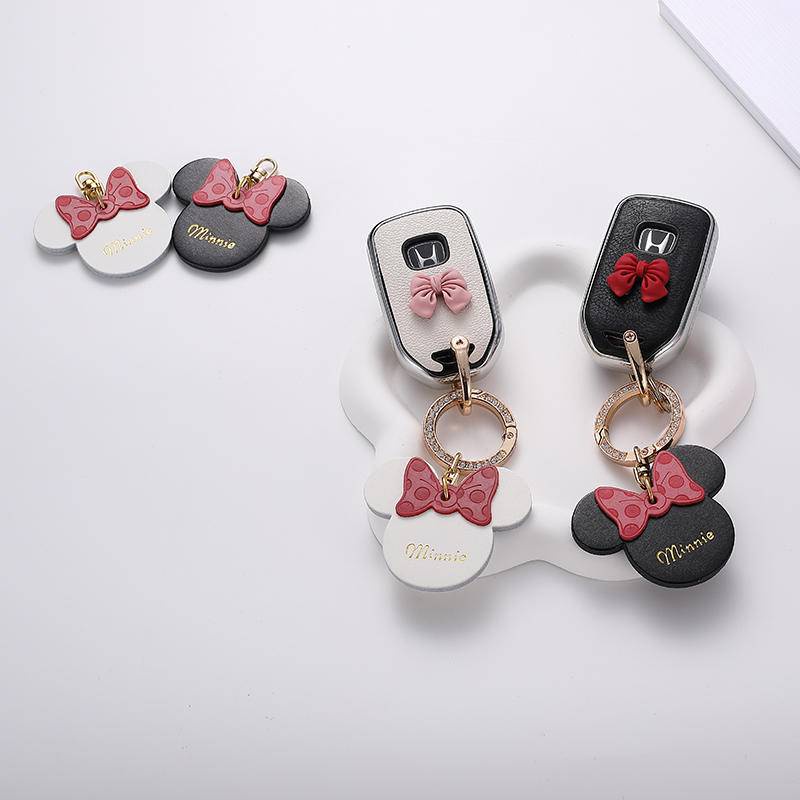 ที่ใส่กุญแจรีโมทรถยนต์ Honda WR-V Jazz Civic CRV HRV BRV XRV City FIT Accord พวงกุญแจรถ. กระเป๋าใส่กุญแจรถ