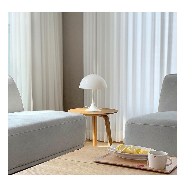 โคมไฟตั้งโต๊ะ รูปเห็ด แบบเรียบง่าย สไตล์นอร์ดิก สําหรับตกแต่งห้องนอน - รูปที่ 6