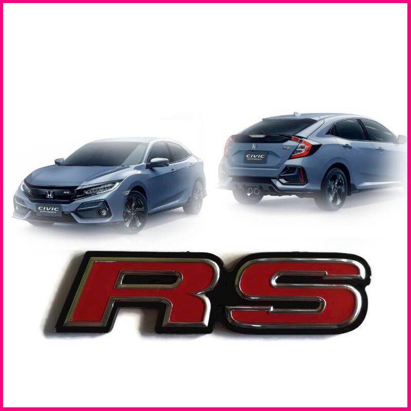ป้าย LOGO RS ติดหน้า หรือ หลัง CIVIC JAZZ HRV ของ HONDA อีกหลายรุ่น สิ้นค้าดีมีคุณภาพ ป้าย LOGO RS ส