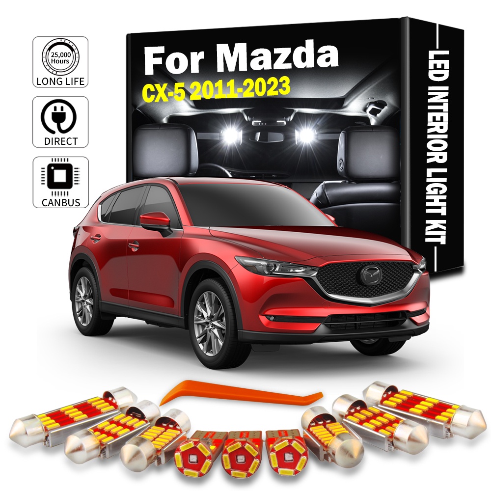หลอดไฟ LED ภายในรถยนต์ สําหรับ Mazda CX-5 CX5 CX 5 2011-2023 11 ชิ้น