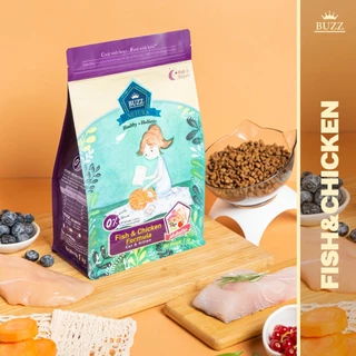 BUZZ Netura อาหารเม็ดแมว ขนาด 1kg รวม 4 สูตร สารอาหารครบถ้วนและสมดุลเพื่อสุขภาพที่ดี HOLISTIC & GRAIN-FREE