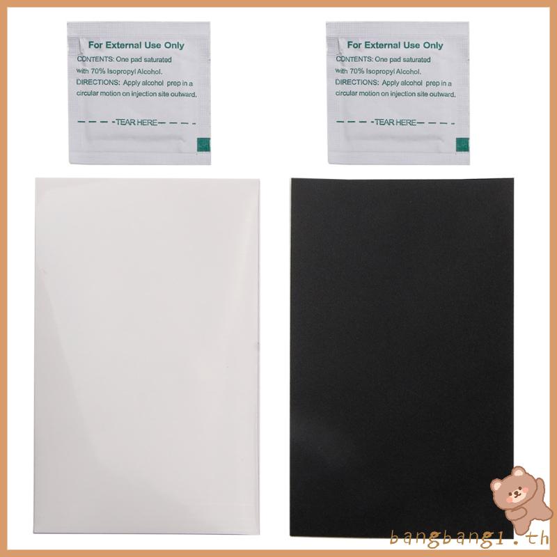 Bang แผ่นสติกเกอร์ติดขาเมาส์ ขนาด 100×60 มม. สีดํา สีขาว สําหรับเล่นเกมสเก็ต DIY