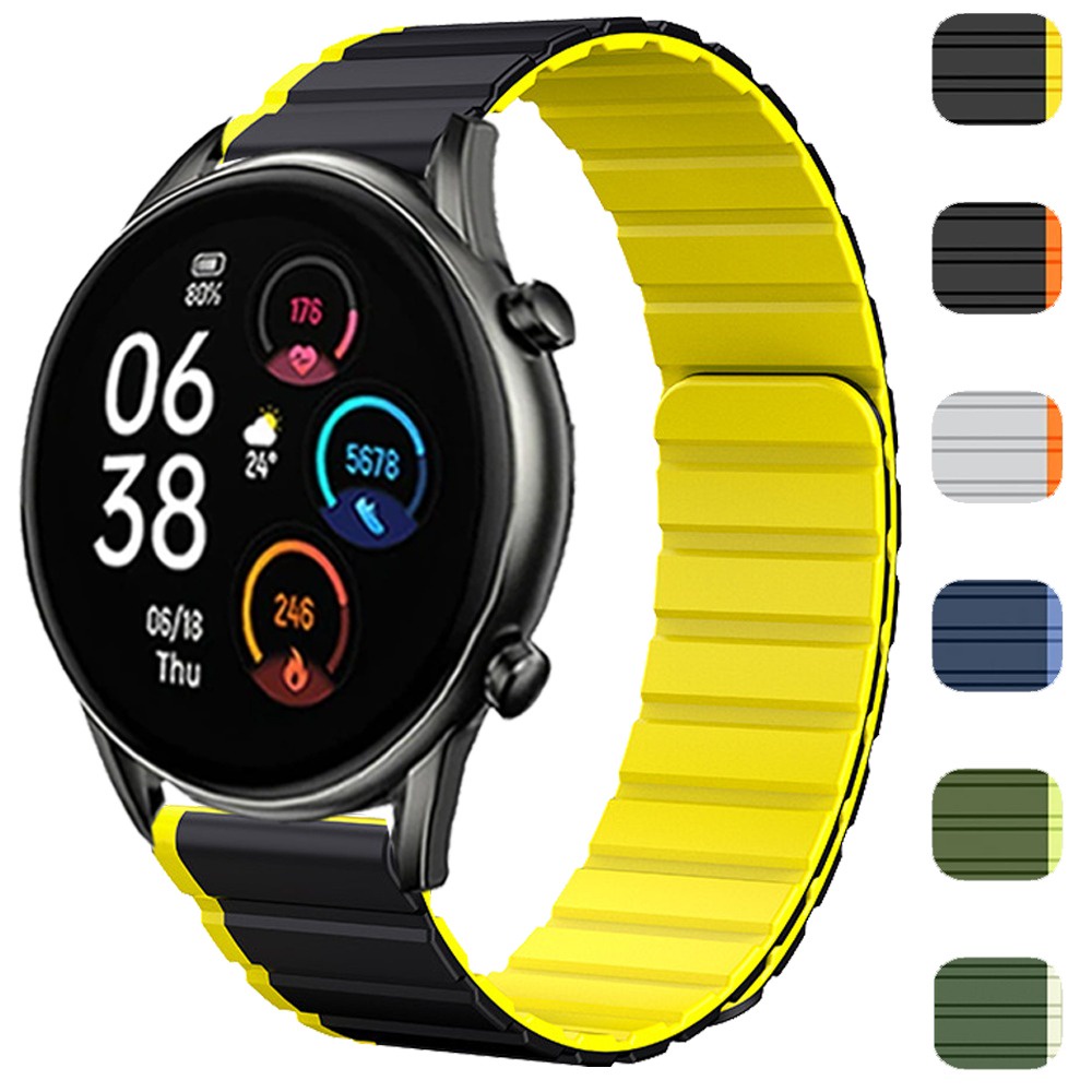 สายนาฬิกาข้อมือซิลิโคน แม่เหล็ก อุปกรณ์เสริม สําหรับ HUAWEI GT 2 3 42 มม. 46 มม. GT4 46 มม.N HUAWEI 4 Pro 20 22 มม.