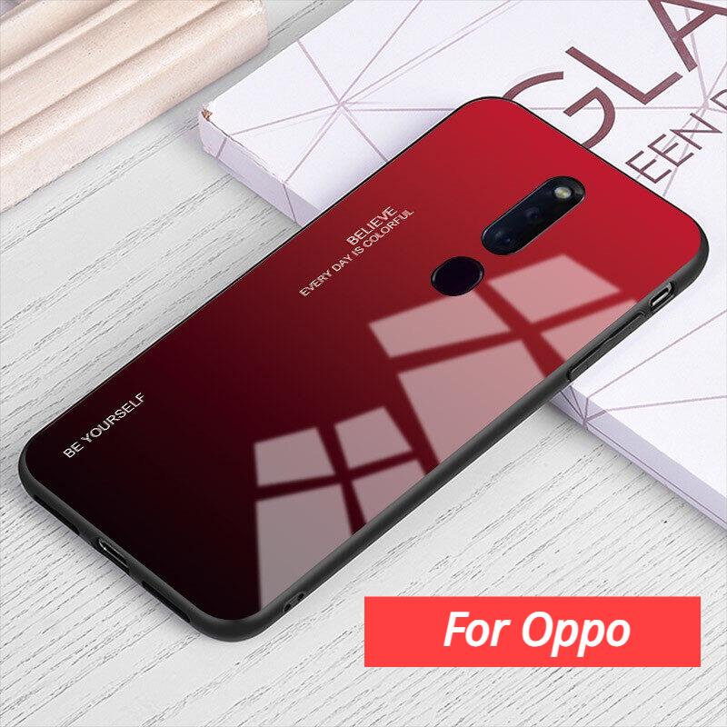 เคส Oppo F11pro / F9 สำหรับออปโป้ กระจกสองสี กันกระแทก TPU Case