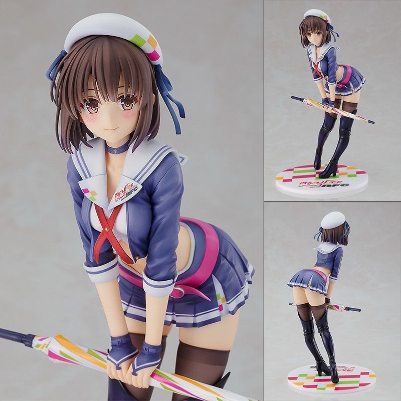 โมเดลแอนิเมชั่น Saekano Megumi Kato (Racing Ver.) ขนาด 22 ซม. 1/7 Saekano: วิธีเลี้ยงโมเดลฟิกเกอร์ F