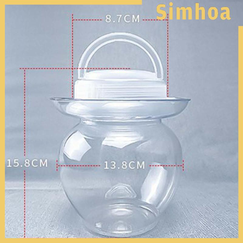 [SIMHOA] โหลใส่กิมจิ พร้อมฝาปิดด้านใน มั่นคง ของใช้ในครัวเรือน สําหรับหมักซอสเครื่อขระ