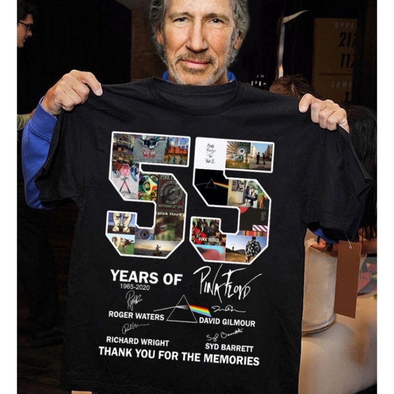 เสื้อยืด พิมพ์ลาย Pink Floyd สําหรับผู้ชาย 55 ปี