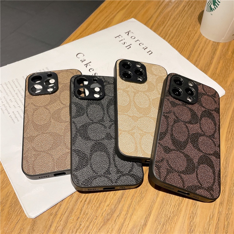 เคสป้องกันโทรศัพท์มือถือ พิมพ์ลาย Coach ขนาดใหญ่พิเศษ สําหรับ Samsung A15 A25 S24 S24Ultra