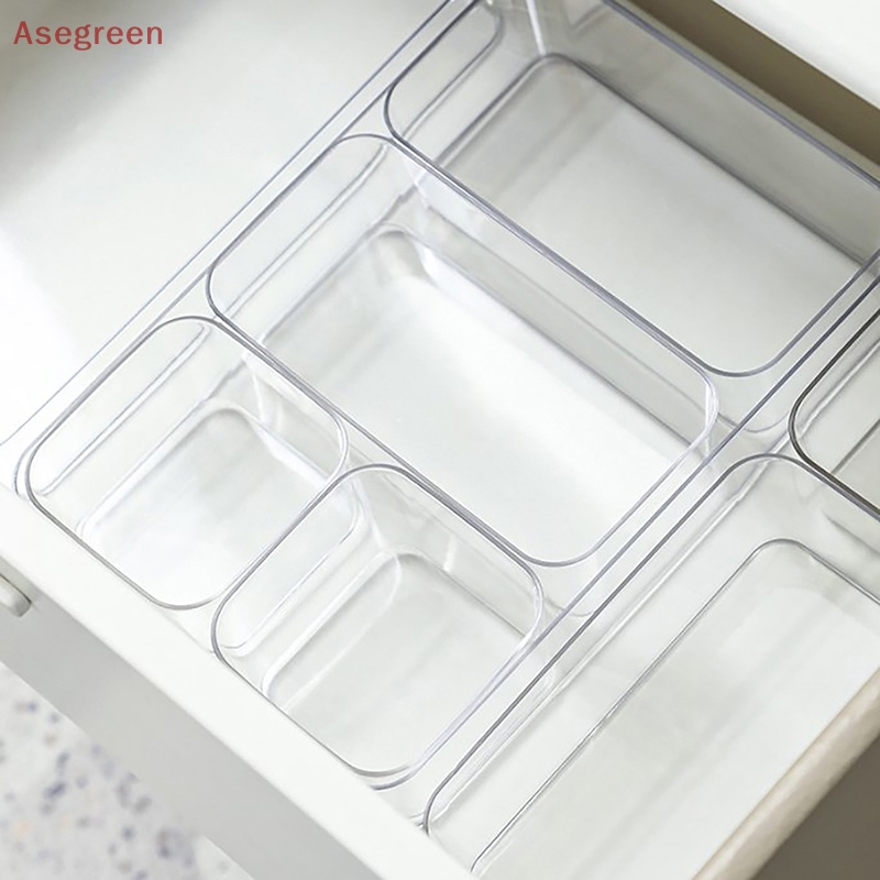 [Asegreen] กล่องลิ้นชักใส สําหรับจัดระเบียบเครื่องสําอางบนโต๊ะอาหาร ห้องน้ํา ห้องครัว