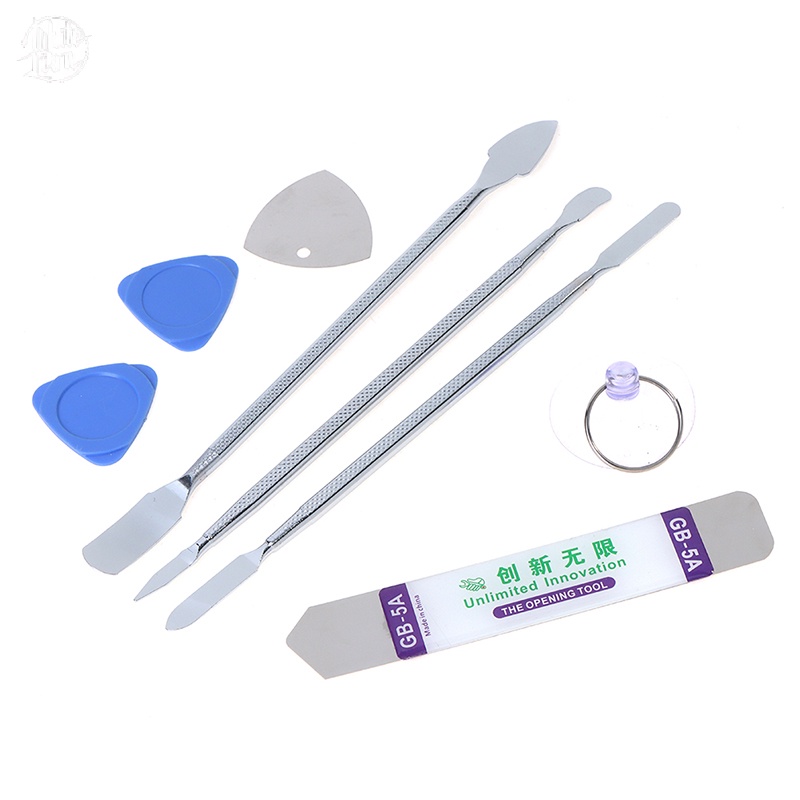 Wl| ใหม่ เครื่องมือแงะชะแลงชะแลง แบบโลหะ สําหรับซ่อมแซมโทรศัพท์มือถือ 8 ชิ้น