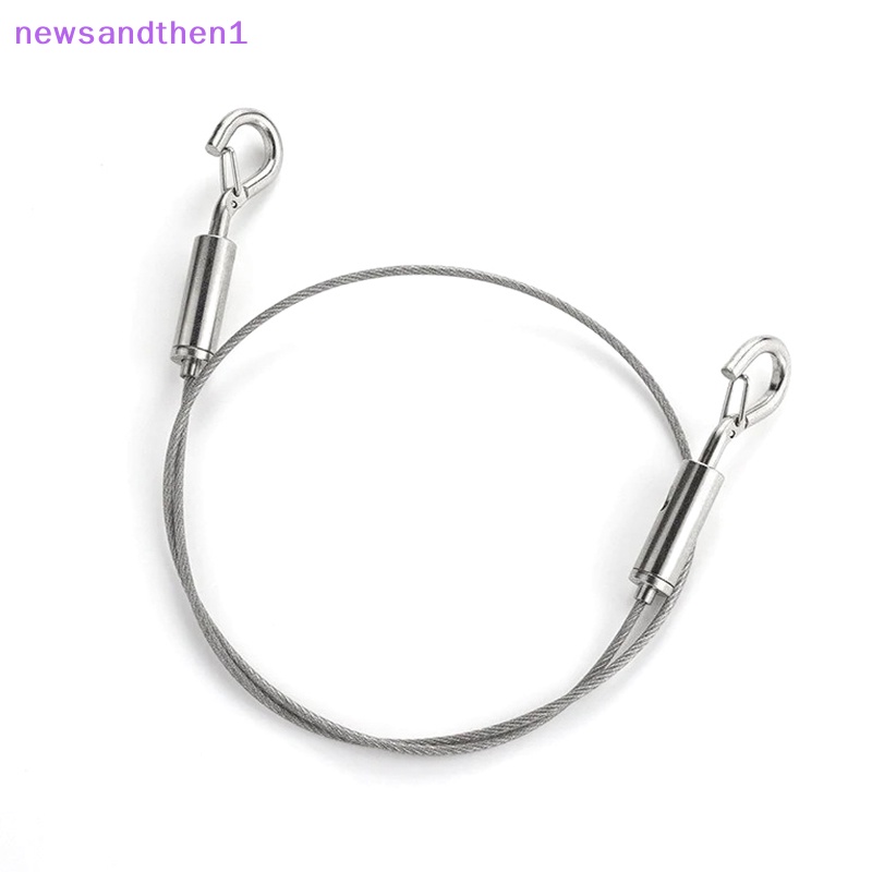 Newsandthen1 ปรับอัตโนมัติ ลวดสลิง ตะขอสปริง ราวตากผ้า ระบบแขวนระงับ รหัส สเตนเลส สายเคเบิล ดี