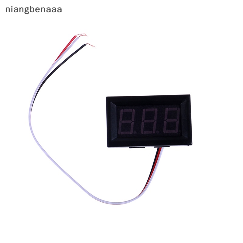 (niangbenaaa) 0-30V 3 สาย LED แผงจอแสดงผลดิจิตอลโวลต์มิเตอร์แรงดันไฟฟ้าโวลต์มิเตอร์มอเตอร์รถยนต์ใหม่