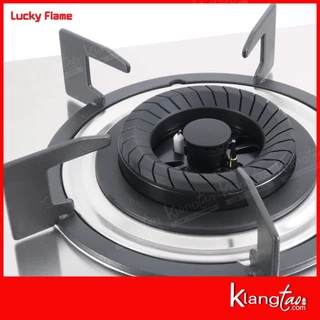 LUCKY FLAME เตาแบบฝัง รุ่น LBS-962N สเตนเลสแท้ เกรด 304 HL (2 หัวเตา หน้าสเตนเลส)