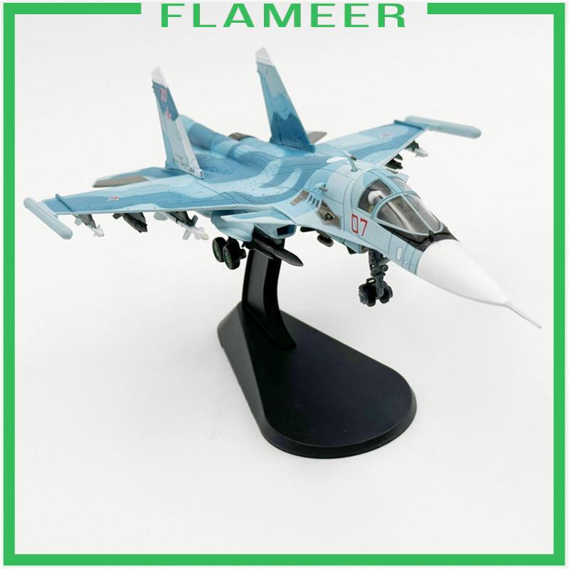 [Flameer] 1/100 Scale SU35 Plane Model Toy Metal Alloy Fighter ผู้ใหญ่เครื่องบินที่สมจริงเครื่องบินส