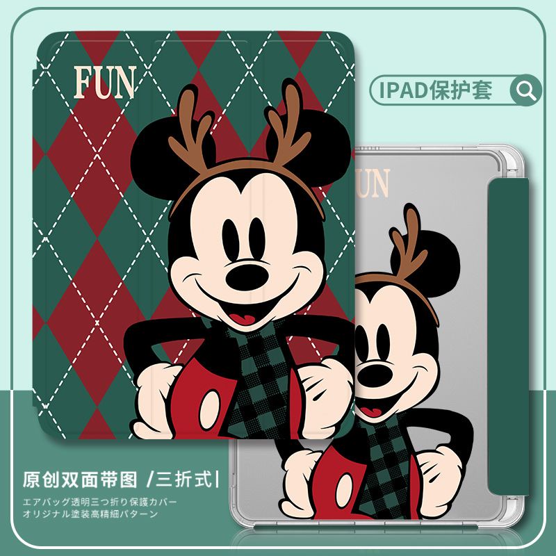 [iPad Air 5] เคสใส ลายการ์ตูนมิกกี้เมาส์ กันตก สําหรับ iPad 2021 Pro 11 gen9 8 710.2 Mini6 gen5 6 9.7 Air5 10.9 Trifold 2022 gen 10 10.9