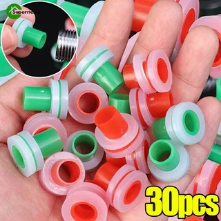 30pcs DN15 Leak-Proof Faucet Seal Washer Gasket / 1/2 Inch Thread Silicone PPR Pipe Plugs / Tape-Free Quick Connector Pipe Buckle / Faucet Valve Repair Fittings
