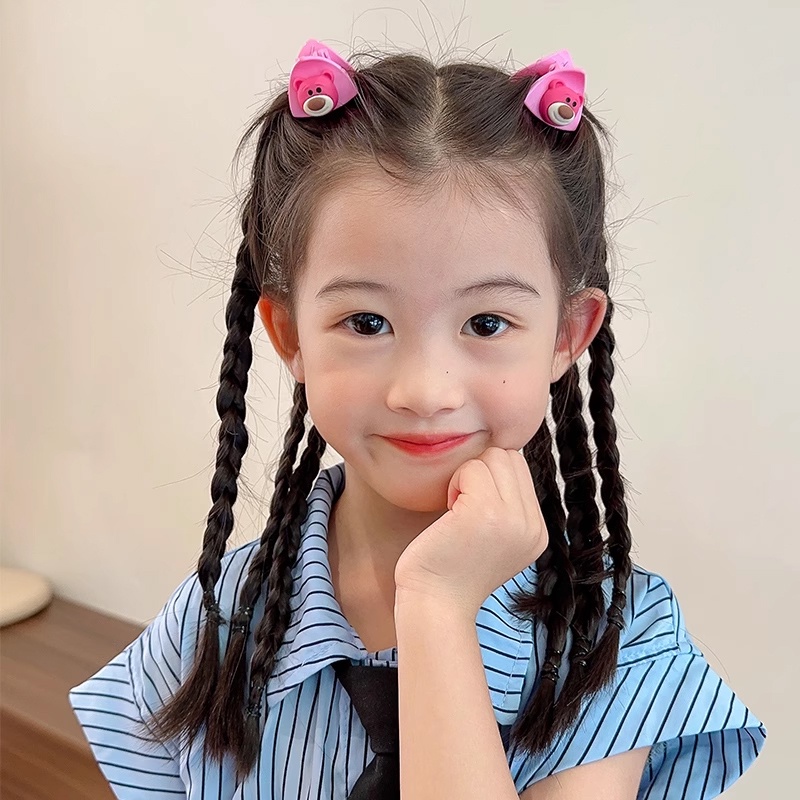 Kuromi กิ๊บ Sanrio ชุดสาวน่ารักหน้าม้าคลิปการ์ตูนนักเรียนตลก Duckbill คลิป-Krismile.th