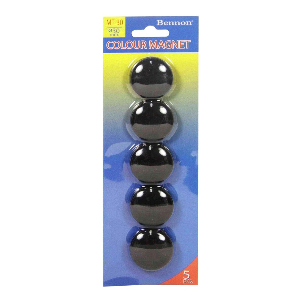 เม็ดแม่เหล็กกลม BENNON MT-30 ขนาด 30 มม. ( จำนวน 1 แผง)