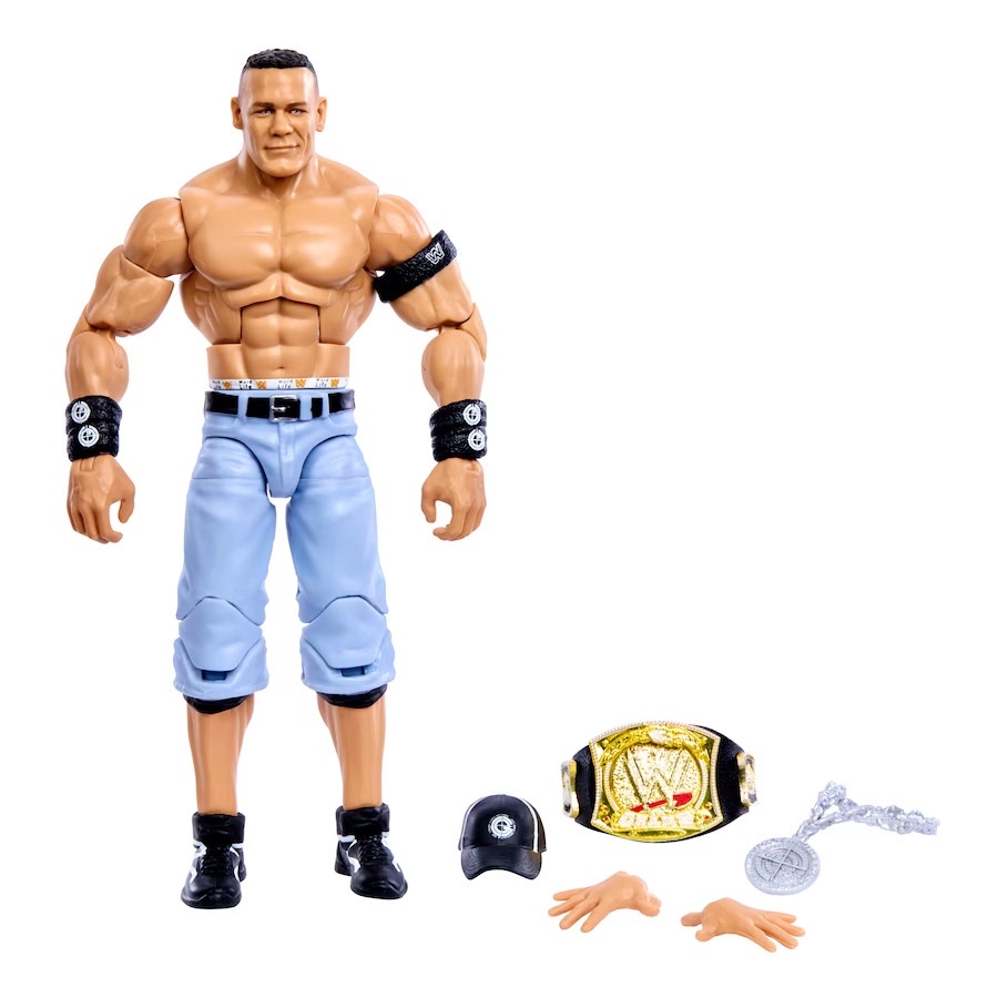 Mattel WWE Elite Collection Series 100 รุ ่ นตัวละคร John Cena ขนาด 6 นิ ้ ว
