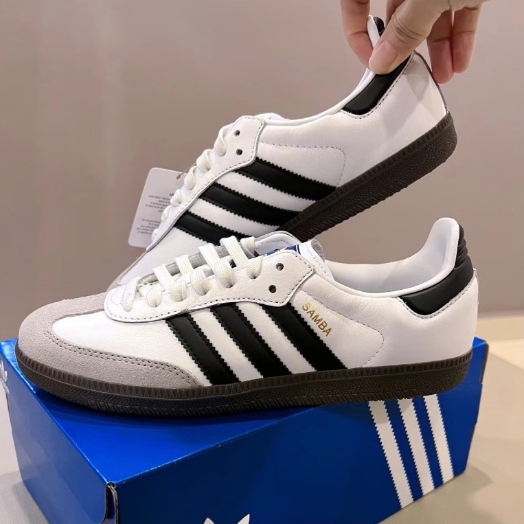 Adidas Samba OG Classic ผ้าใบคุณภาพสูงมาตรฐานสินค้ากล่องเต็ม รองเท้า new