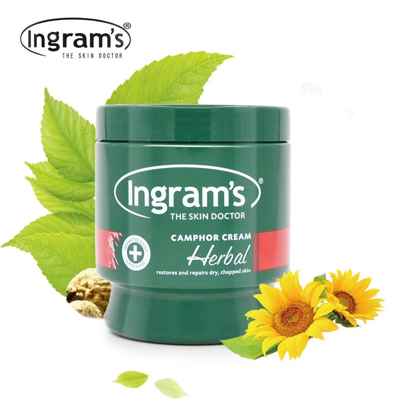 Ingrams ครีมสมุนไพรบูร ป้องกันยุง แห้งเร็ว ขนาดเล็ก 75 มล.