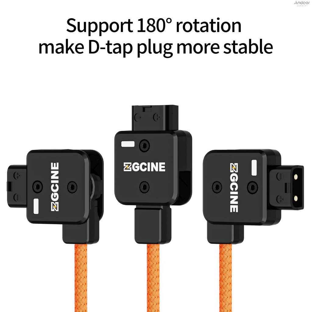 กล้อง DSLR ZGCINE DSLR เป็น ยาว 60 dc. d-tap 180°สายไฟแบบถัก *หมุนได้ 5.5 โวลต์ และแบตเตอรี่ พร้อมเมาท์ 2.5 เพื่อ.