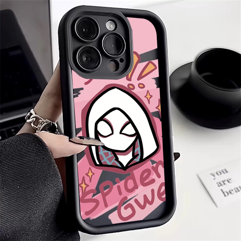 เคสโทรศัพท์มือถือซิลิโคน กันกระแทก ลายการ์ตูนแมงมุม สําหรับ iPhone 15 Pro Max 14 13 12 11 Pro Max XS X XR 7 8 15 Plus SE 2022
