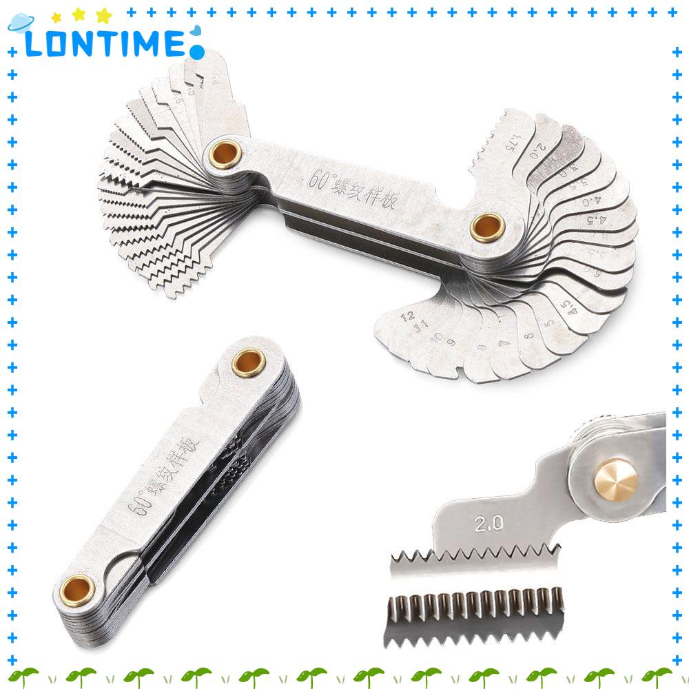 Lontime เกจวัดเกลียว 55 60 องศา สําหรับเครื่องกลึง