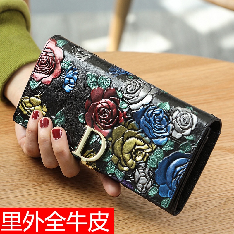 3พับ สวยๆ สตางค์ใบยาว สีแดง ซิปยาว กระเป๋าสตางค์ สตางค์หนัง leather หนังแท้ นิ่ม แบบพั ซิป กระเป๋าบัตรเครดิต วินเทจ long money rfid wallet women เกาหลี กระเป๋าตังค์ ผู้หญิง