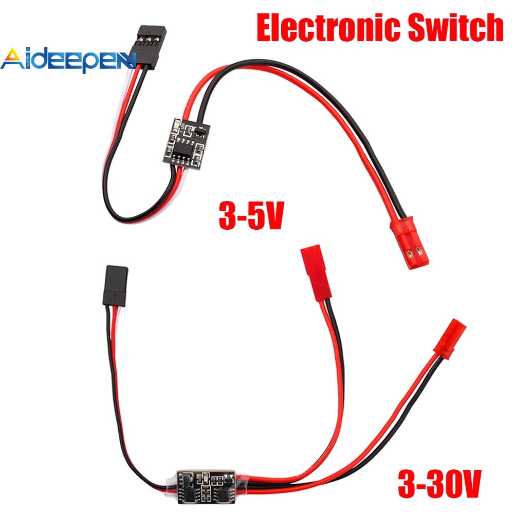 Aideepen 2-20A รีโมทควบคุม กระแสไฟสูง สวิตช์อิเล็กทรอนิกส์ โดรนบังคับ PWM สัญญาณ ควบคุม