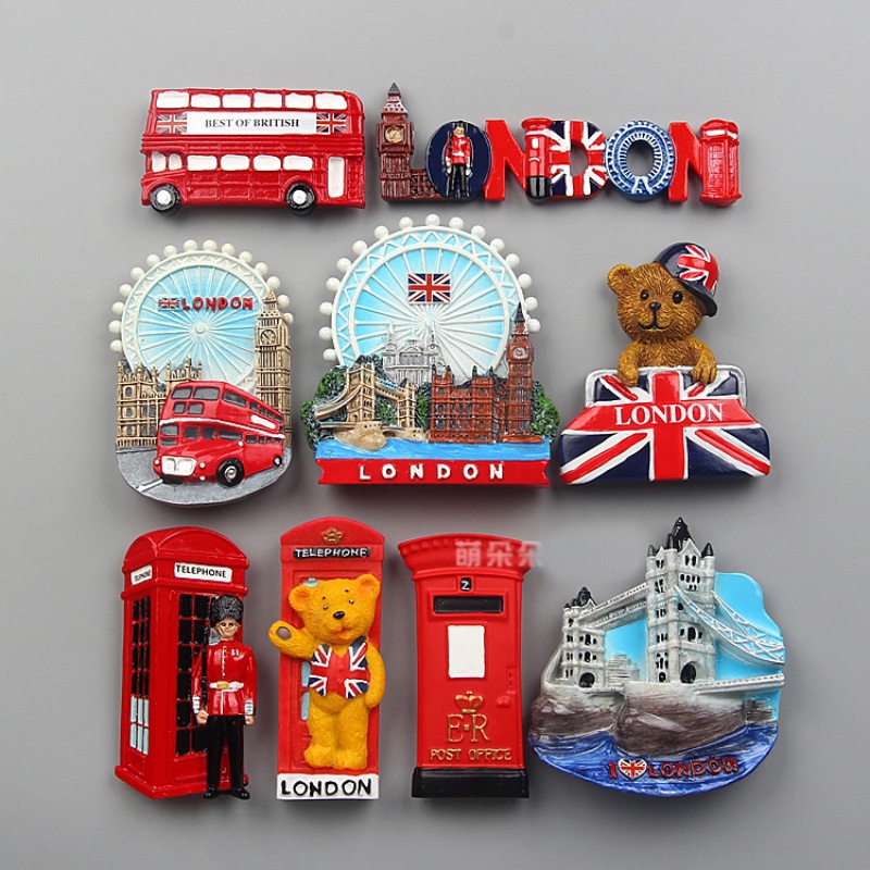 Magnet ตู้เย็น England London Cubs London Eye London Bridge ตู้เย็นแม่เหล็กตู้เย็นของที่ระลึก