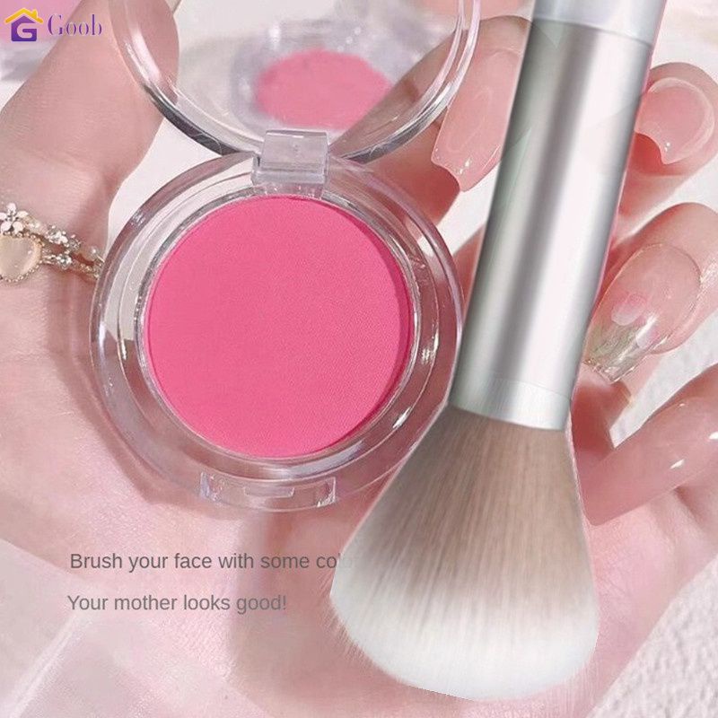 บลัชออนกันน้ำพร้อมแปรงปัดแก้ม Matte Natural Low Saturation Blush Pink Blush Palette มีให้เลือก 6 สี 【goob】