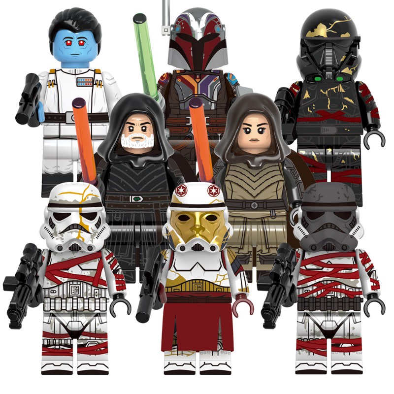 ฟิกเกอร์ตัวต่อ Baylan Skoll Shin Hati Thrawn Sabine Wren Guard Thrawn Trooper SW Space Wars ขนาดเล็ก ของเล่นสําหรับเด็ก