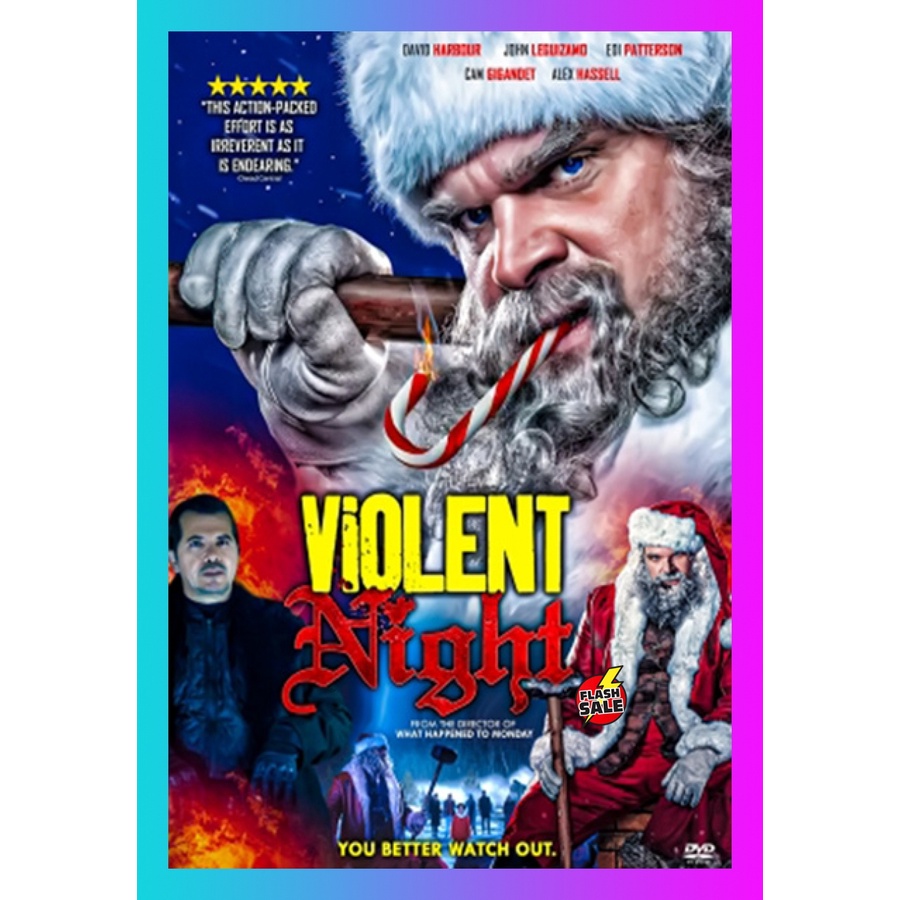 DVD เสียงไทยมาสเตอร์ Violent Night (2022) คืนเดือด หนังใหม่ หนังดีวีดี