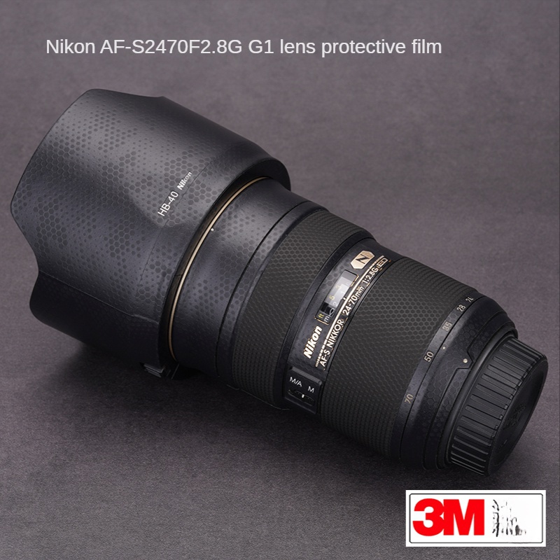 ฟิล์มสติกเกอร์คาร์บอนไฟเบอร์ ป้องกันเลนส์กล้อง สําหรับ Nikon AF-S 24 70F2.8G G1 3M