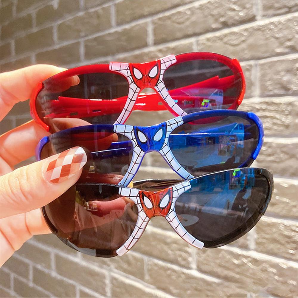 แว่นตากันแดด ป้องกันรังสียูวี ลายการ์ตูนสไปเดอร์แมน แฟชั่นสําหรับเด็กผู้ชาย