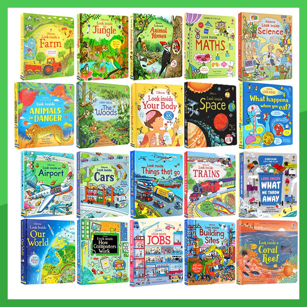 Usborne Look Inside Your Body/Science/Our World /How Things Work/Things That Go Children Encyclopedia Book