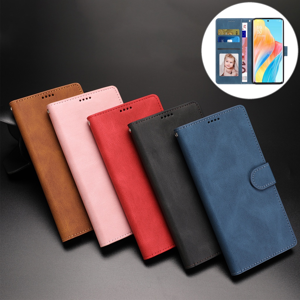 เคส Case for iPhone 6 6s 7 8 Plus SE 2020 2022 SE2 SE3 X XR XS ไอโฟน 11 Pro Max 14 Plus 12 13 Mini เคสฝาพับ เคสเปิดปิด โทรศัพท์หนัง TPU แบบฝาพับแม่เหล็ก พร้อมช่องใส่บัตร และสายคล้อง สําหรับ Flip Cover PU Leather Wallet With Card Slots Holder Strap