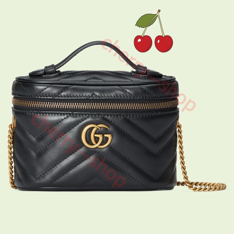 กุชชี่ Gucci GG Marmont Mini Tote Bag ผู้หญิง กระเป๋าถือ กระเป๋าเครื่องสำอาง