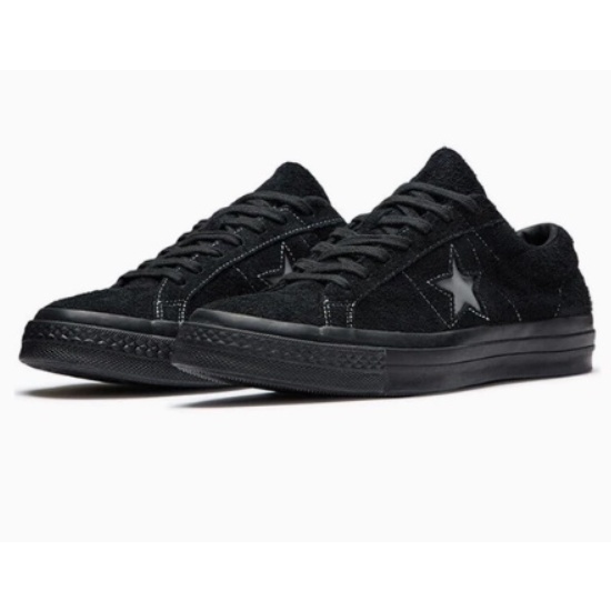 Converse Converse One Star Black Soul All Black Suede Retro Low-Top Casual  All-Match ผู้ชา รองเท้า
